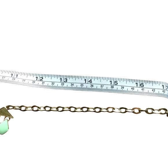 St. Thomas Green Gemstones Wearable Art Maximalist Silver Tone Bib Necklace - Picture 11 of 12